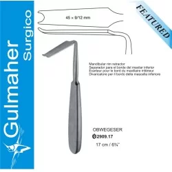 OBWEGESER Mandibular, Rim Retractor, 45 x 9/12mm, 17cm