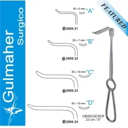 Obwegeser Soft Tissue Retractor, 23cm
