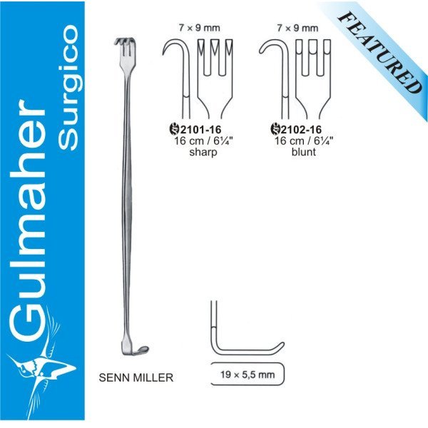 Senn Miller Retractors 16cm/ 6-1/4"