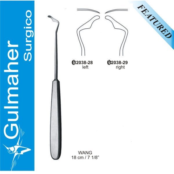 Wang Cleft Palate, Elevator, 18cm, Right Angled Wang Cleft Palate, Elevator, 18cm, Right Angled