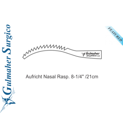 AUFRICHT Nasal Rasp. Up and Down Cutting, 21cm