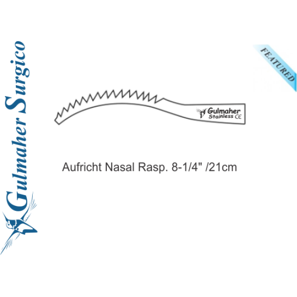 AUFRICHT Nasal Rasp. Up and Down Cutting, 21cm AUFRICHT Nasal Rasp. Up and Down Cutting, 21cm