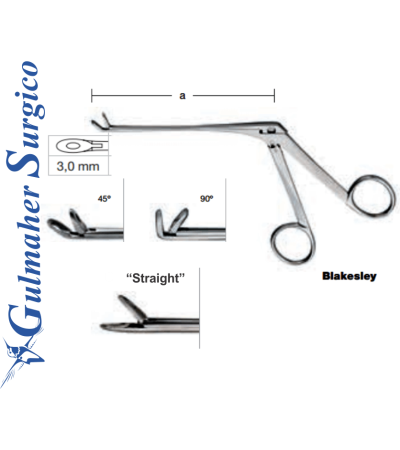 Blakesley Nasal Forceps 11,5 cm - 4.5˝ 3.0mm