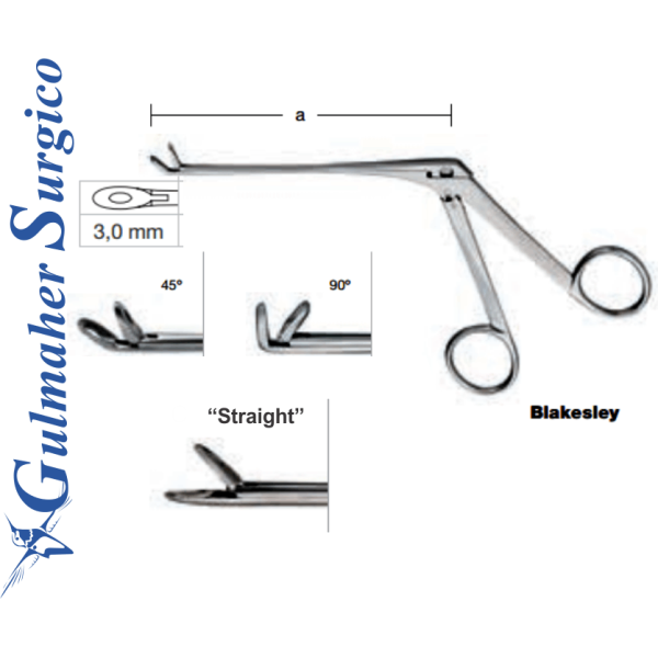 Blakesley Nasal Forceps 11,5cm - 4.5˝ 3.0mm Blakesley Nasal Forceps 11,5cm - 4.5˝ 3.0mm