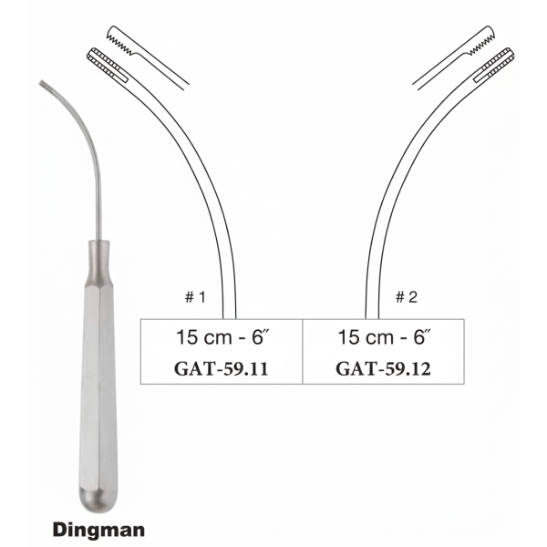 Dingman Cartilage Abraders Set, 15cm / 6"