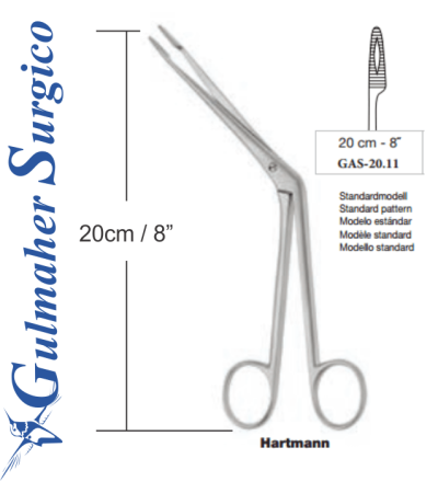 Hartmann Nasal dressing Forceps 20cm  - Standard