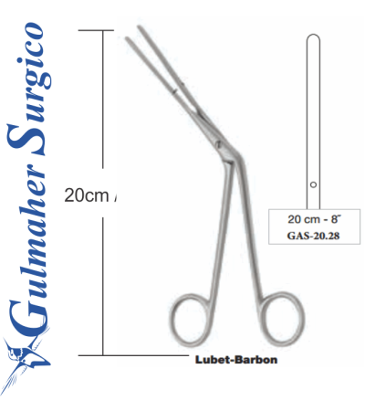 Lubet-Barbon Nasal Dressing Forceps 20 cm - 8˝