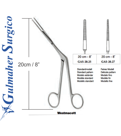 Westmacott Nasal Dressing Forceps 20 cm - 8˝- Delicate pattern