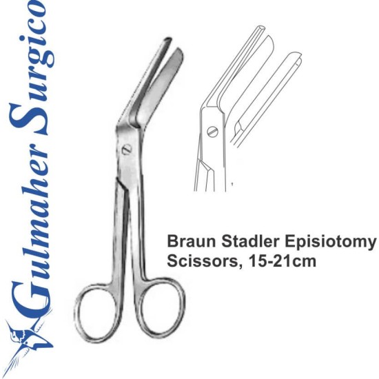 Braun Stadler Episiotomy Scissors, 15-21cm