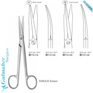 Fanous Dissecting Dorsal Nasal Curved Scissors 
