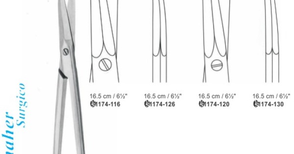 Fanous Dissecting Dorsal Nasal Curved Scissors