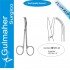 Fomon Nasal Dorsal Scissors, Strong Curved 12.5cm
