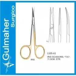 Iris Surgical Scissors. Curved 4-1/2"