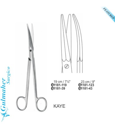 Kaye Freeman Facelift-rhytidectomy curved Scissors