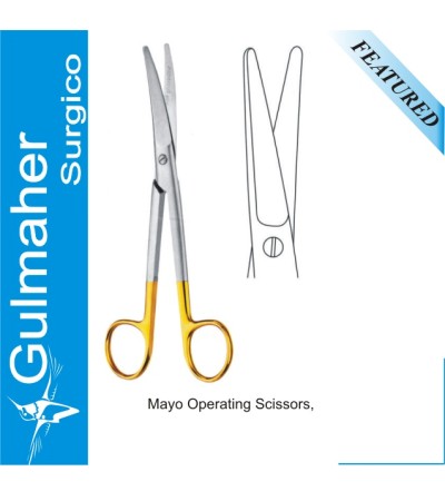 Mayo Surgical Scissors Curved 16CM.