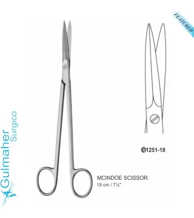 McIndoe Cartilage scissors 19 cm - 71⁄2˝ McIndoe Cartilage scissors 19 cm - 71⁄2˝