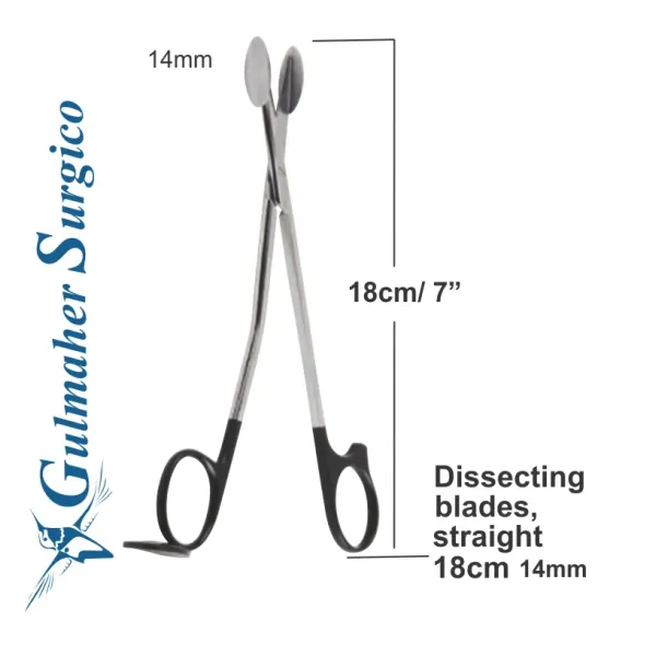 Trepsat Facial Flap Dissecting Scissors 18cm / 7" Trepsat Facial Flap Dissecting Scissors 18cm / 7"