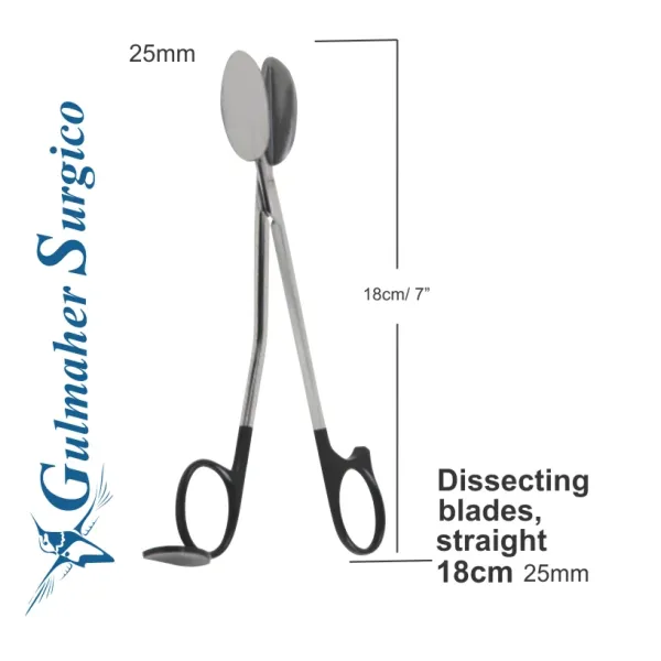 Trepsat Facial Flap Dissecting Scissors 18cm / 7" Trepsat Facial Flap Dissecting Scissors 18cm / 7"