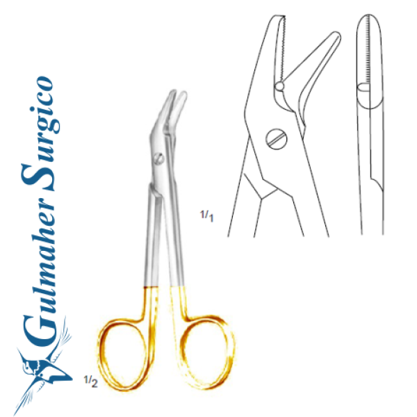 Suture Wire Cutting Scissors 4-3/4" T/C