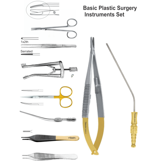 Basic Plastic Surgery Instruments Set