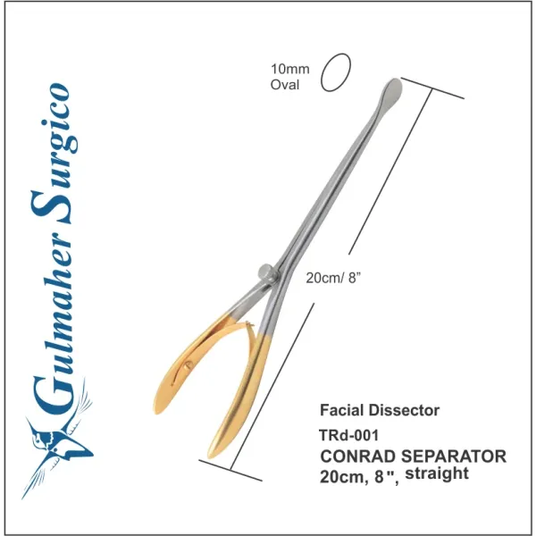 Trepsat Facial Flap Dissector & Scissors Set —10 Instruments Trepsat Facial Flap Dissector & Scissors Set —10 Instruments