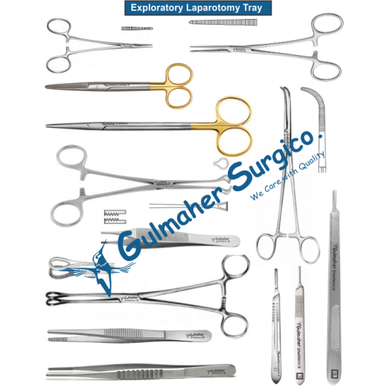 Laparotomy Surgical Set -Celiotomy Instruments