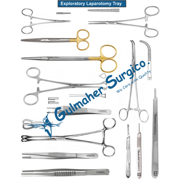 Laparotomy Surgical Set -Celiotomy Instruments — 189 Pieces