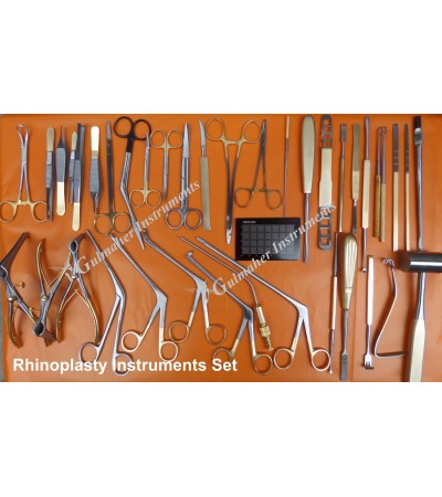 Rhinoplasty nose surgery instruments set