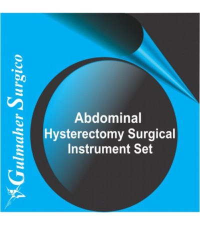 Abdominal hysterectomy surgical instruments set