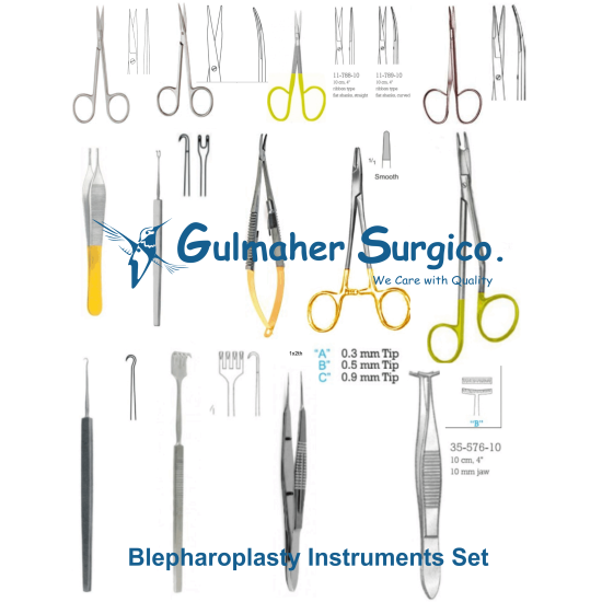 Blepharoplasty Instruments Tray