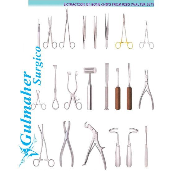 Bone Extraction from Ribs - Walter Set - 25-Pieces