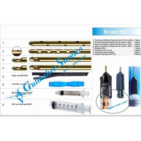 Precision Breast Fat Grafting Cannula Set Precision Breast Fat Grafting Cannula Set