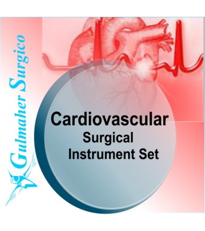 Cardiovascular surgical instrument set - Basic with Trays.