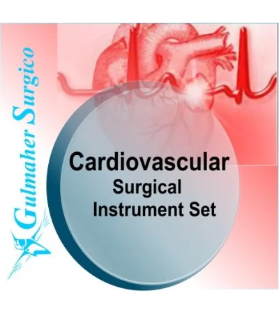 Cardiovascular surgical instrument set - Basic with Trays. Cardiovascular surgical instrument set - Basic with Trays.