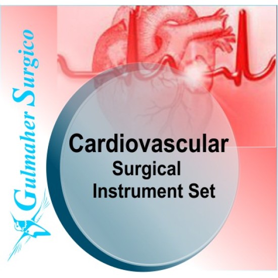 Cardiovascular surgical instrument set - Basic with Trays.
