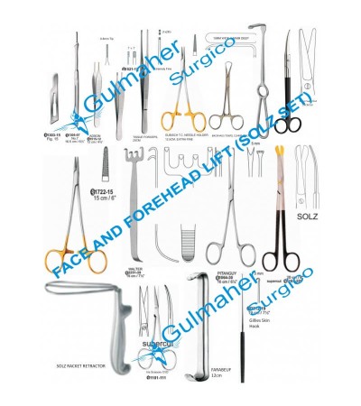 Forehead and Facelift Surgery Instruments