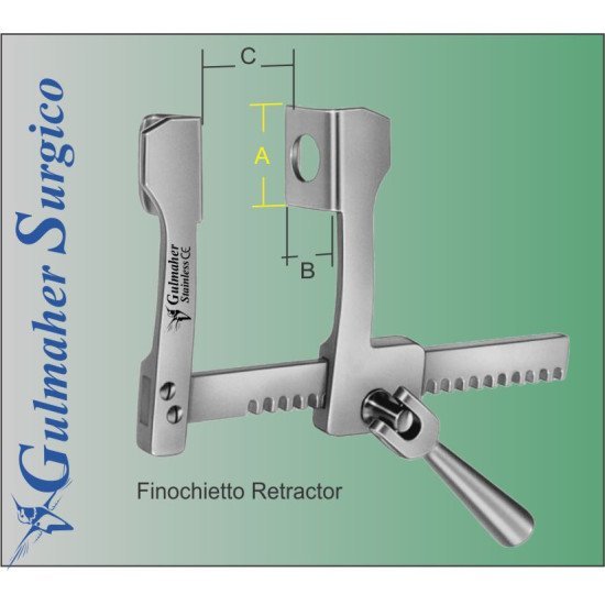 Finochietto Retractor, Rib Spreader 150mm