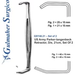 US. Army Navy Retractor 21 cm, Set of 2.