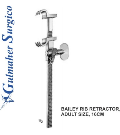 Bailey Rib Retractor,  Adult Size, 16cm