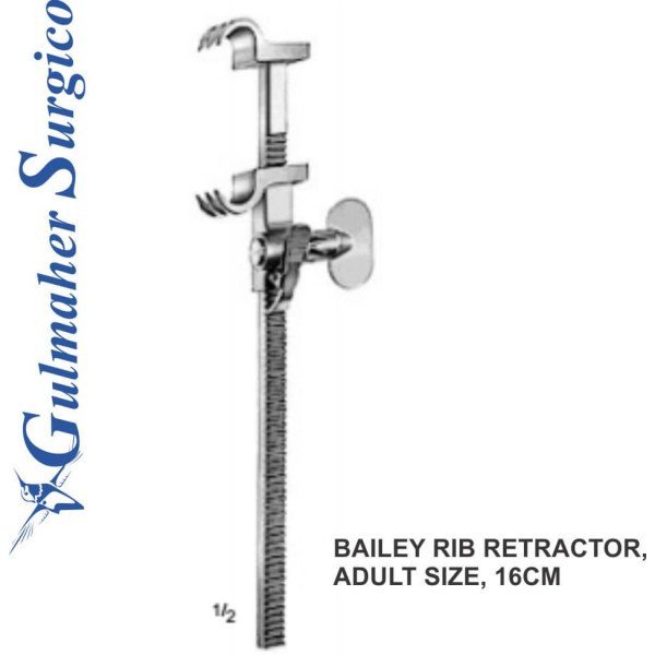 Bailey Rib Retractor, Adult Size, 16cm