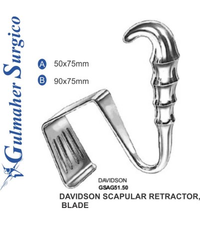 Davidson Scapular Retractor,  Blade 50x75mm