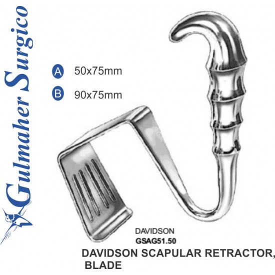 Davidson Scapular Retractor,  Blade 50x75mm
