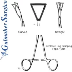 Lovelace Lung Grasping Forceps 19cm