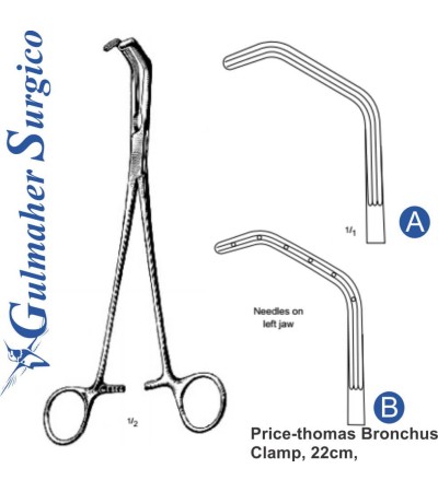 Price-thomas Bronchus  Clamp, 22cm, 