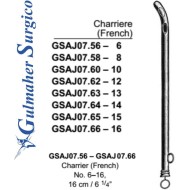 Charrier Metal Catheter, 16cm Cvd 6 Fr.