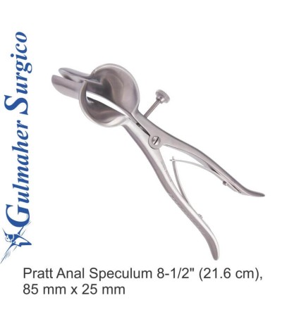 Pratt Anal Speculum 8-1/2" (21.6 cm), 85 mm x 25 mm