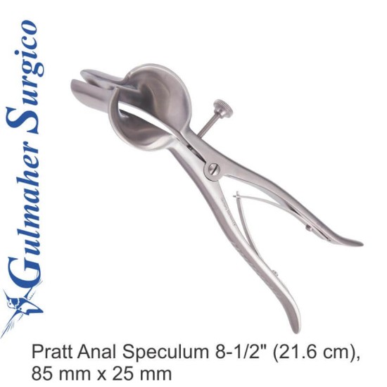 Pratt Anal Speculum 8-1/2" (21.6 cm), 85 mm x 25 mm