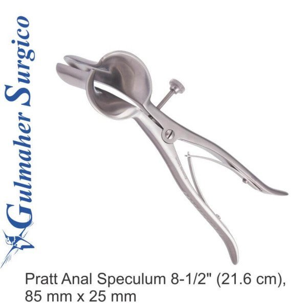 Pratt Anal Speculum 8-1/2" (21.6cm), 85mm x 25mm