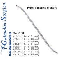 Pratt Uterine Dilators Set of 8