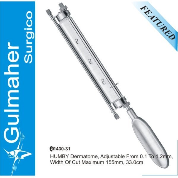 HUMBY Skin Grafting Dermatomes 33cm
